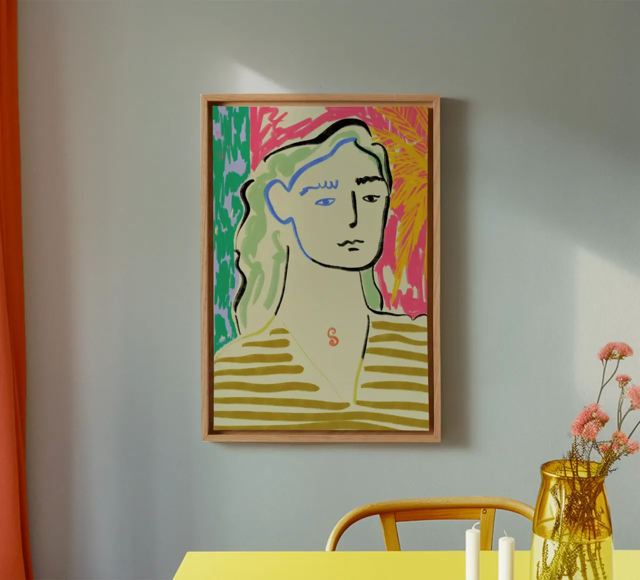 Dreaming Of The Sea canvas met Baklijst van Sandra Poliakov
