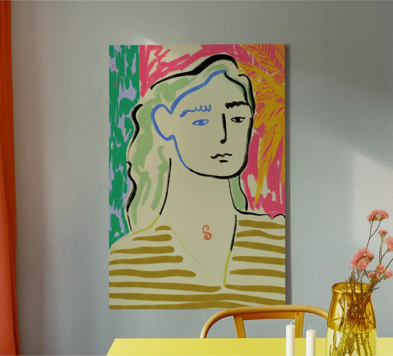 Dreaming Of The Sea canvas met Baklijst van Sandra Poliakov