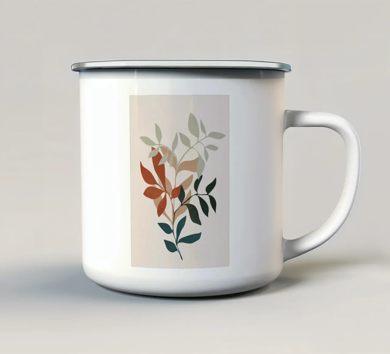 Soft Leaves tazza in smalto da cityart