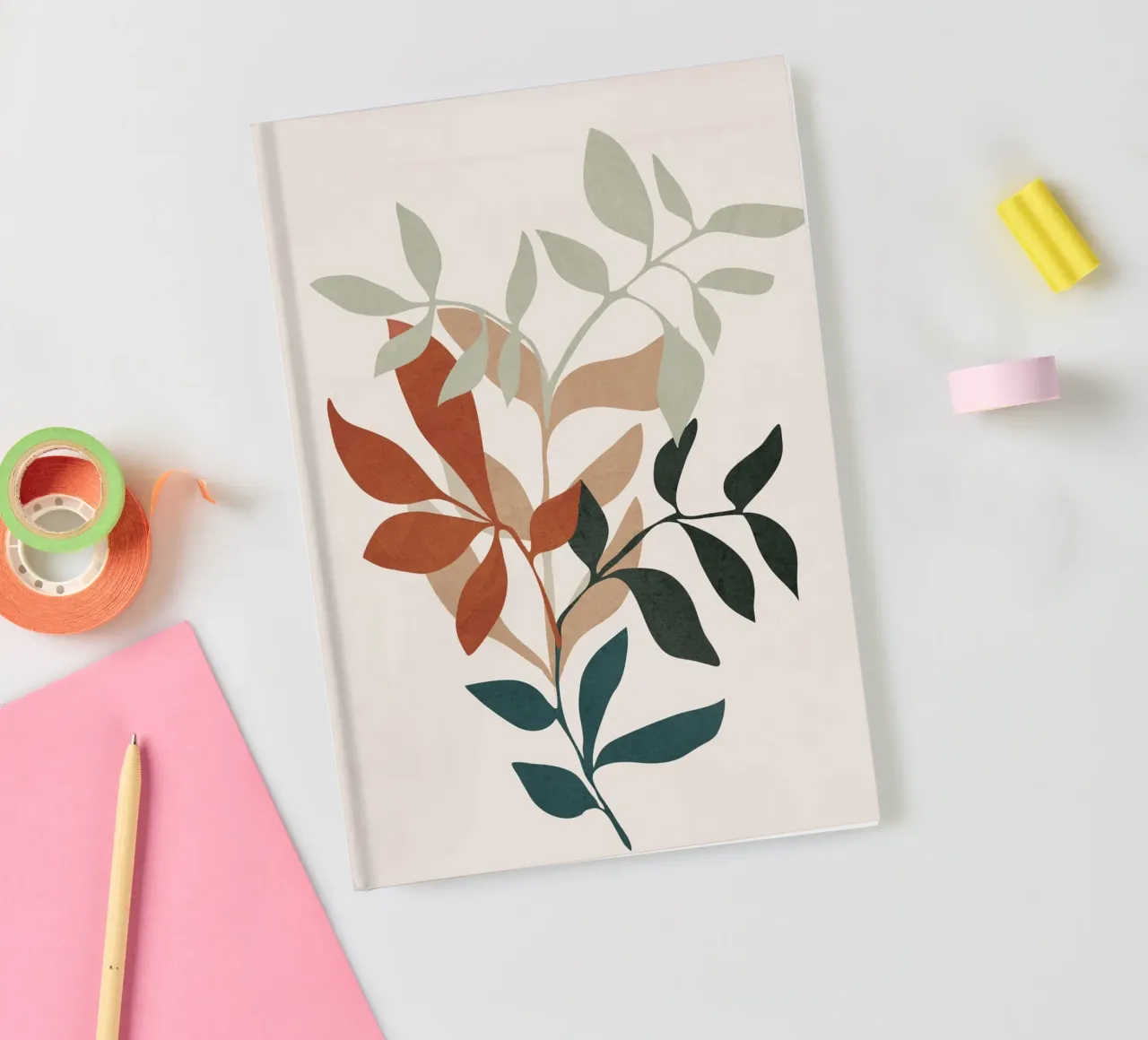 Soft Leaves notebook by cityart