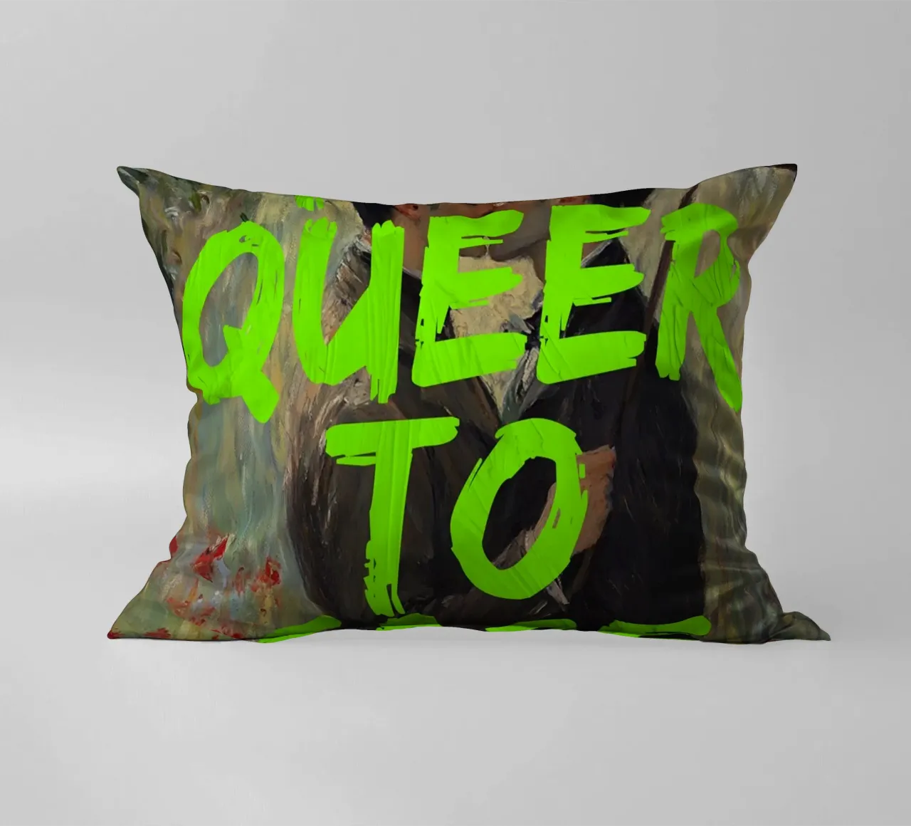 too queer to care cuscino da fraeuleinvonfuchs