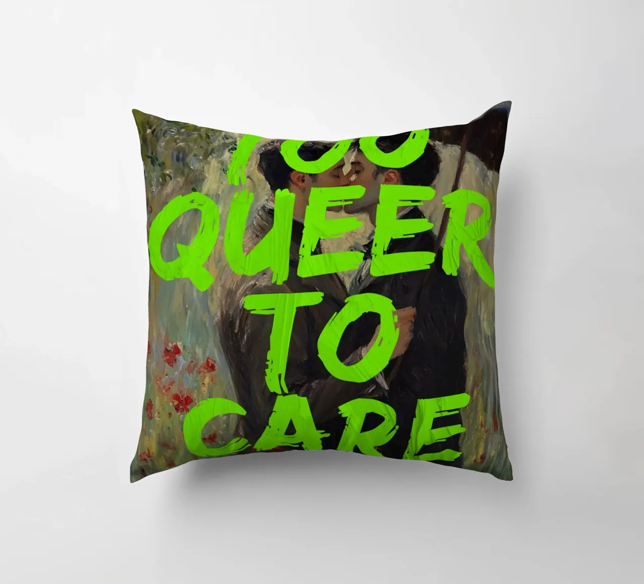 too queer to care cuscino da fraeuleinvonfuchs