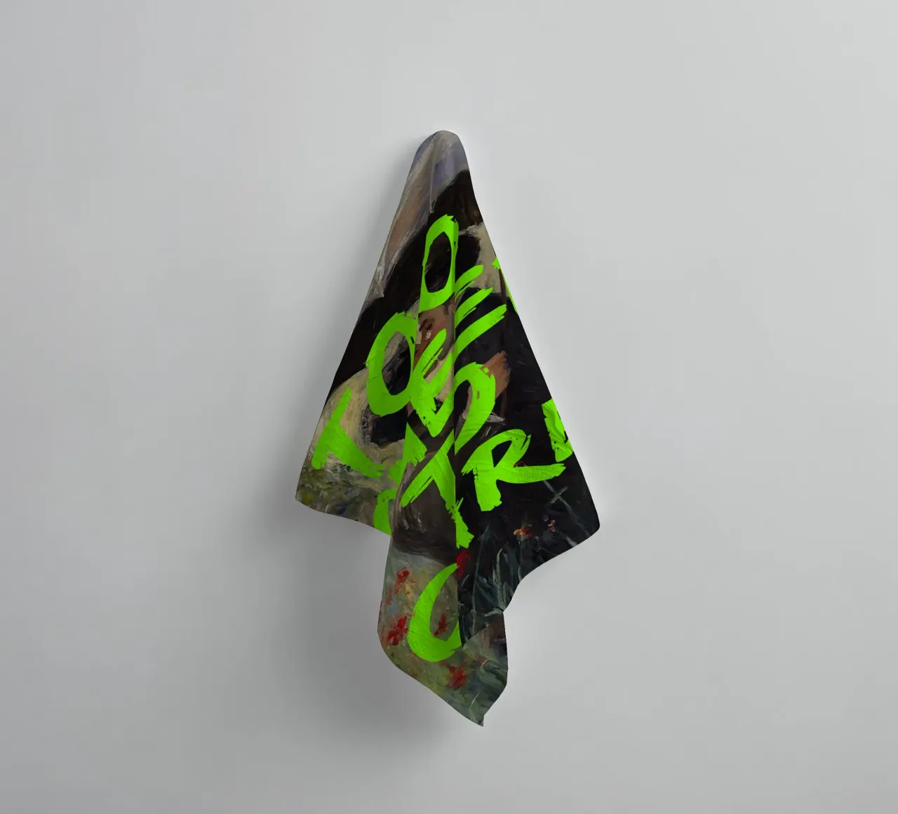 too queer to care badhanddoek van fraeuleinvonfuchs