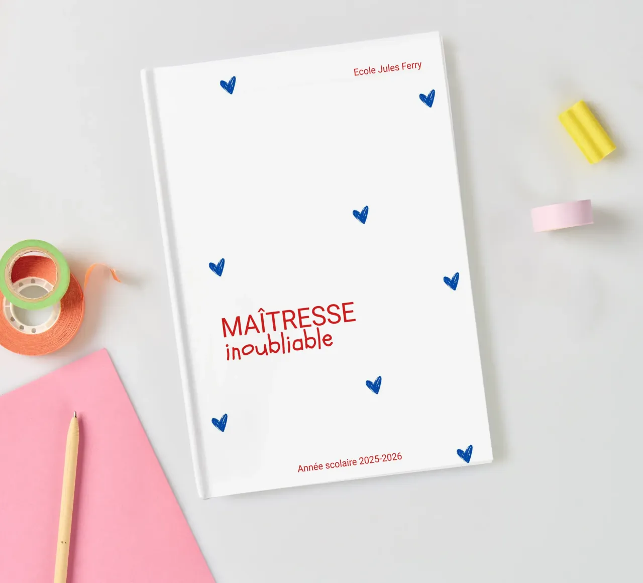 Carnet maître / maîtresse personnalisable carnet de notes de Idées & Création