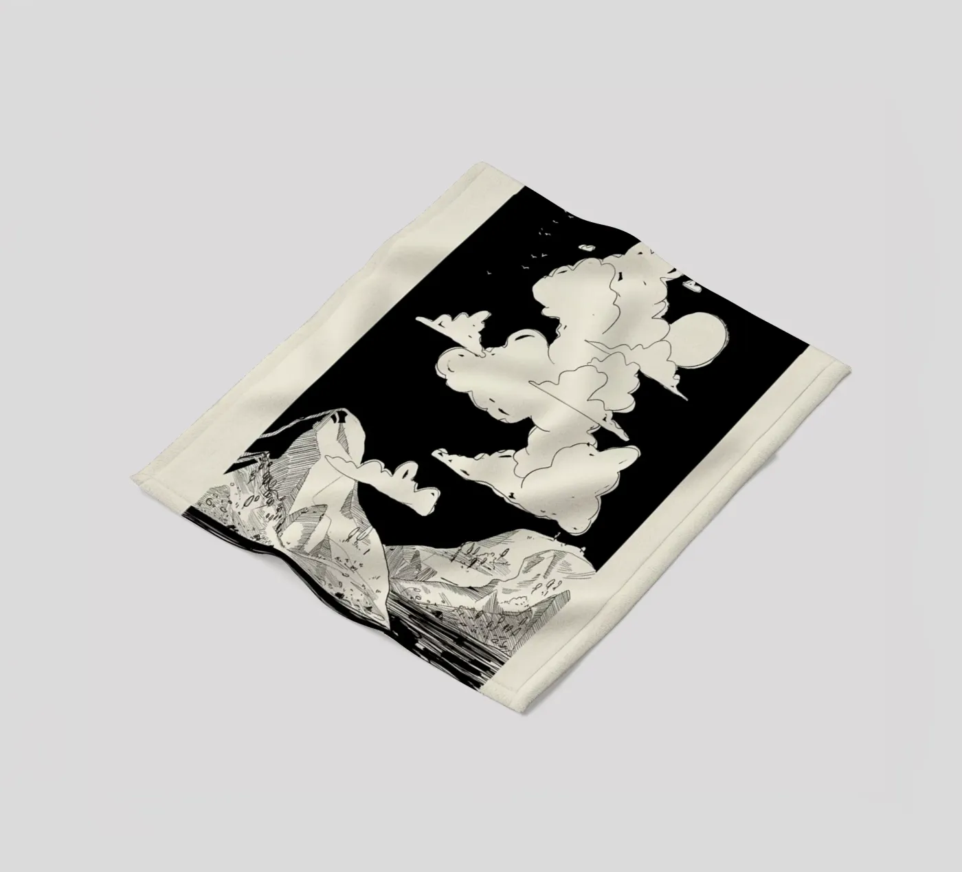 Shapeshifting fleecedeken van Graphite