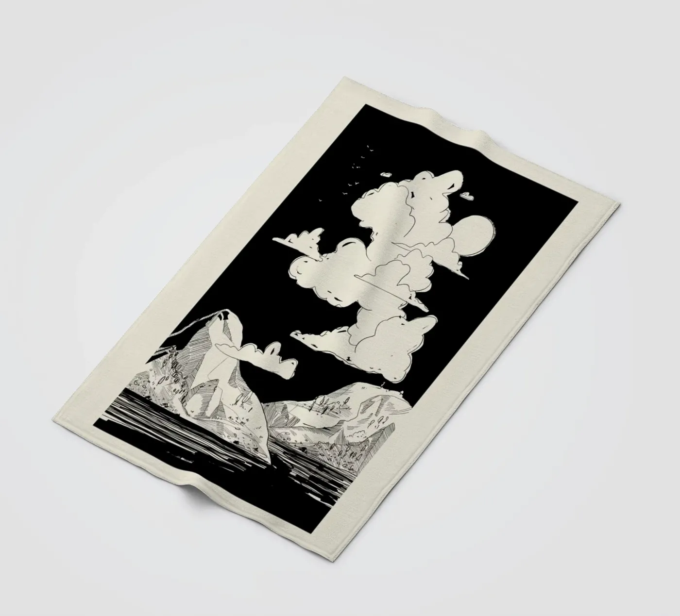 Shapeshifting fleece blanket by Graphite