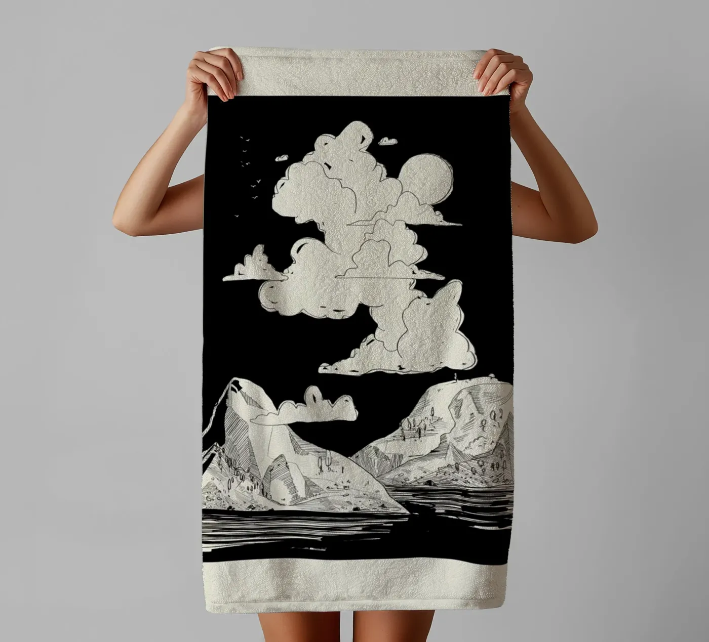 Shapeshifting badhanddoek van Graphite