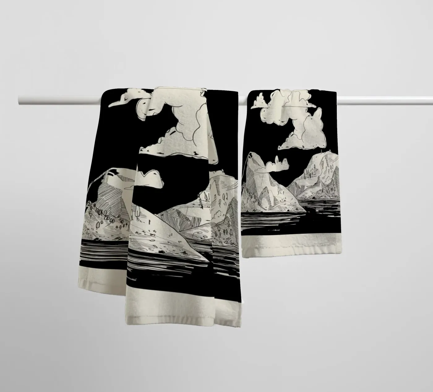 Shapeshifting asciugamano da bagno da Graphite