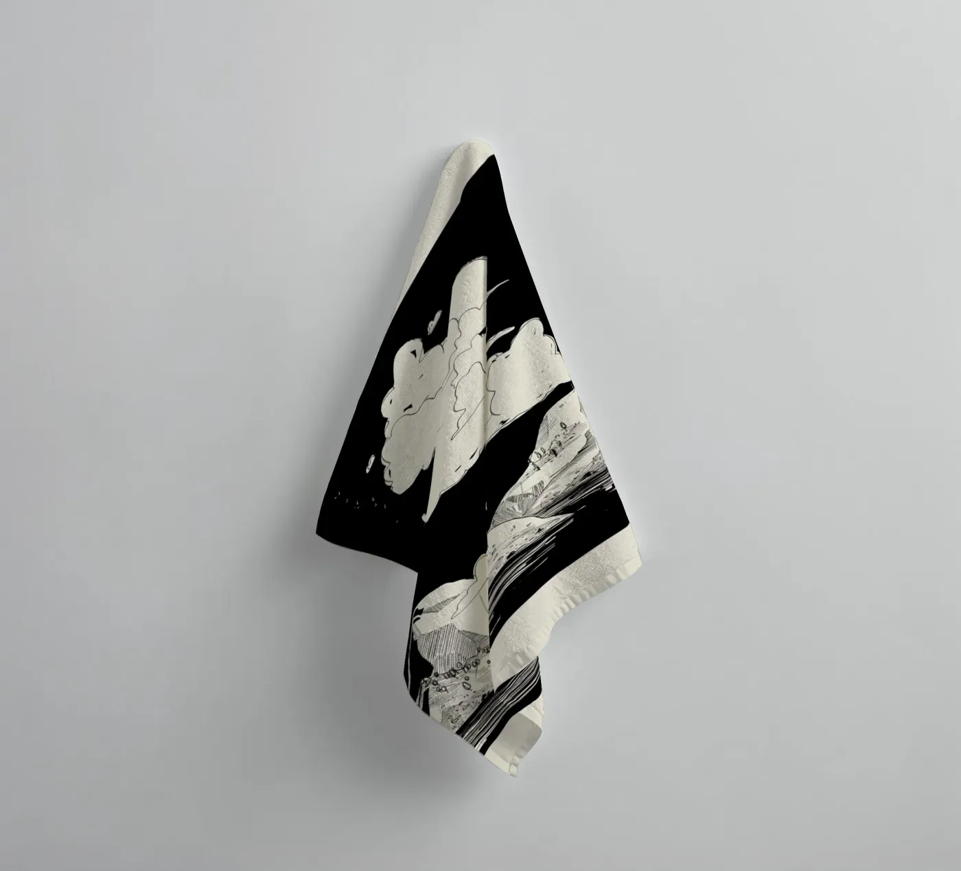 Shapeshifting badhanddoek van Graphite