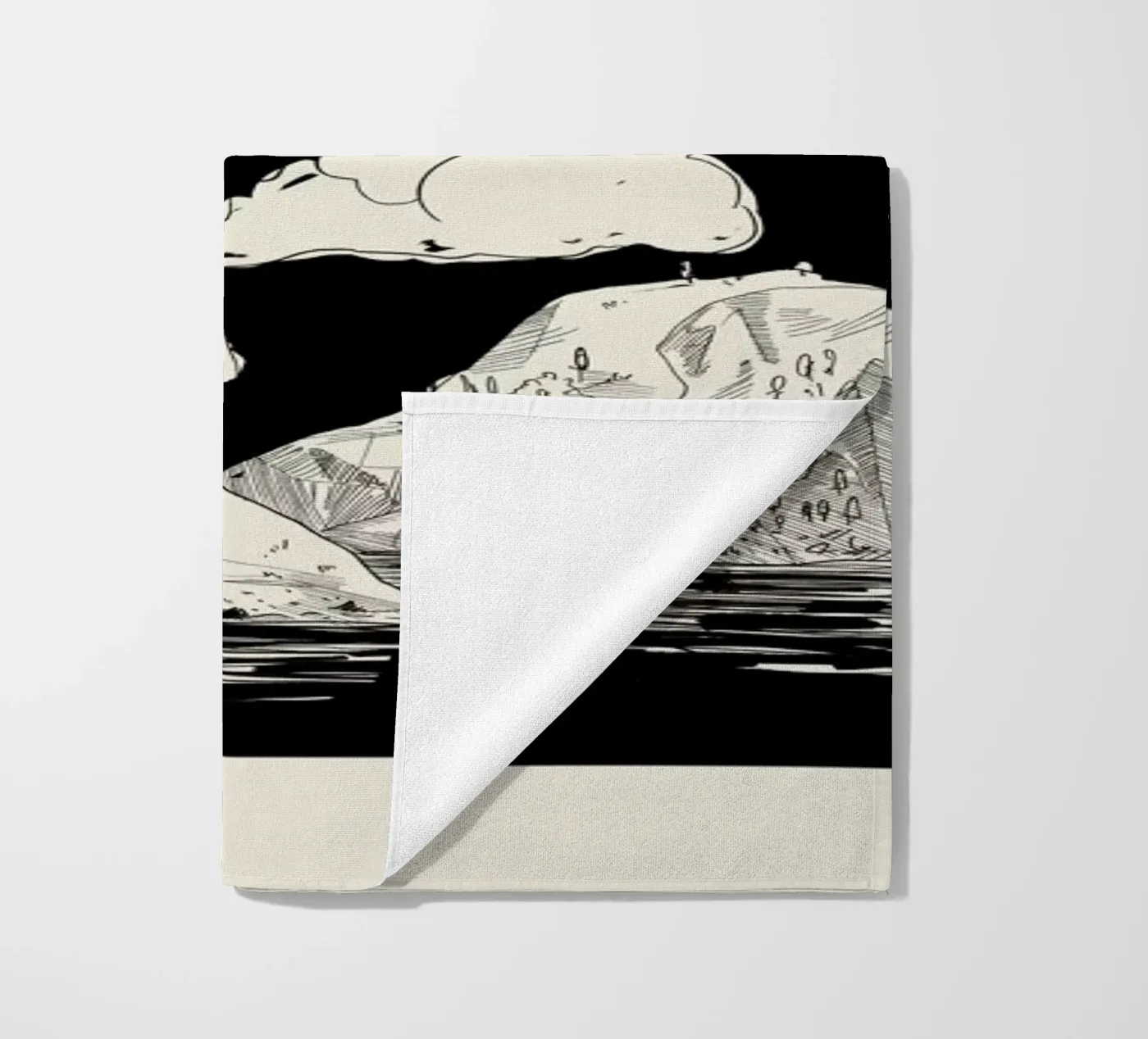 Shapeshifting strandhanddoek van Graphite