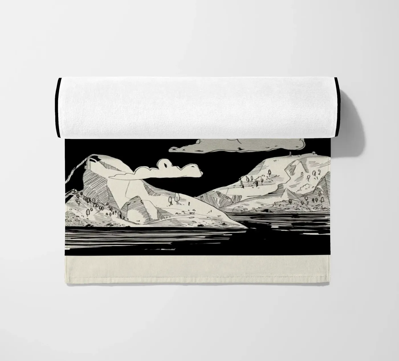 Shapeshifting strandhanddoek van Graphite