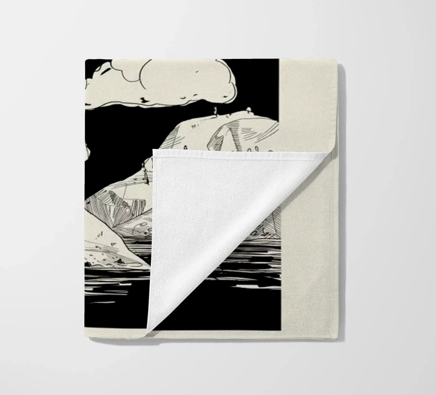 Shapeshifting strandhanddoek van Graphite