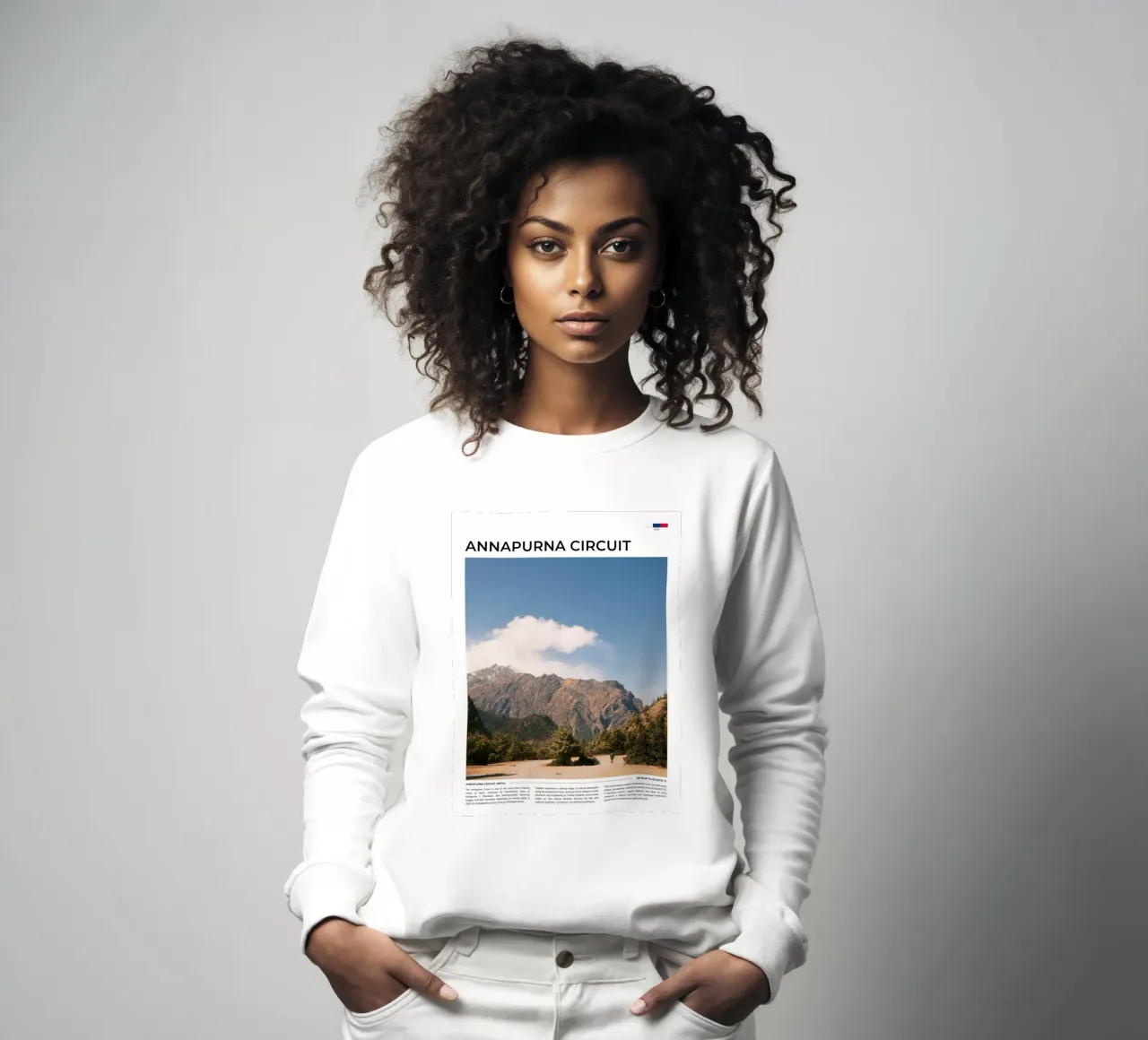 Annapurna Circuit II: Typography felpa da FujiType