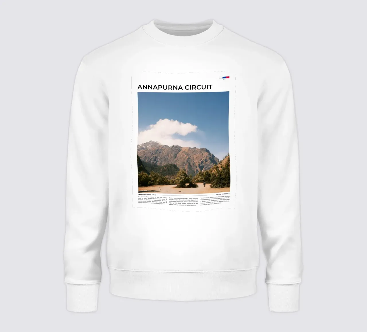 Annapurna Circuit II: Typography felpa da FujiType