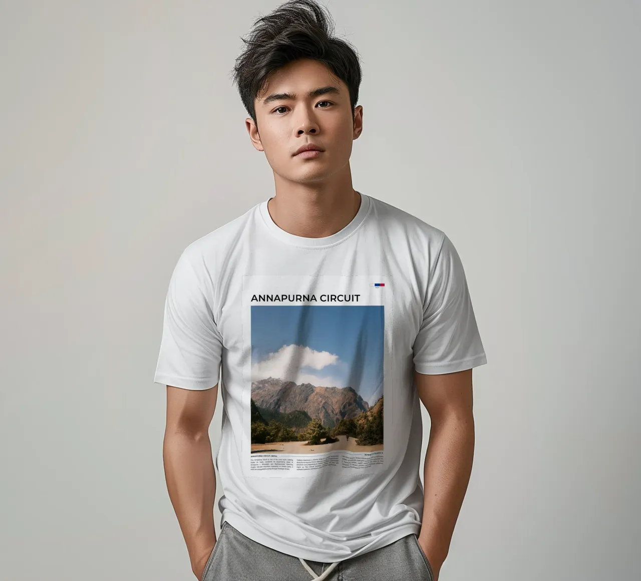 Annapurna Circuit II: Typography t-shirt da FujiType