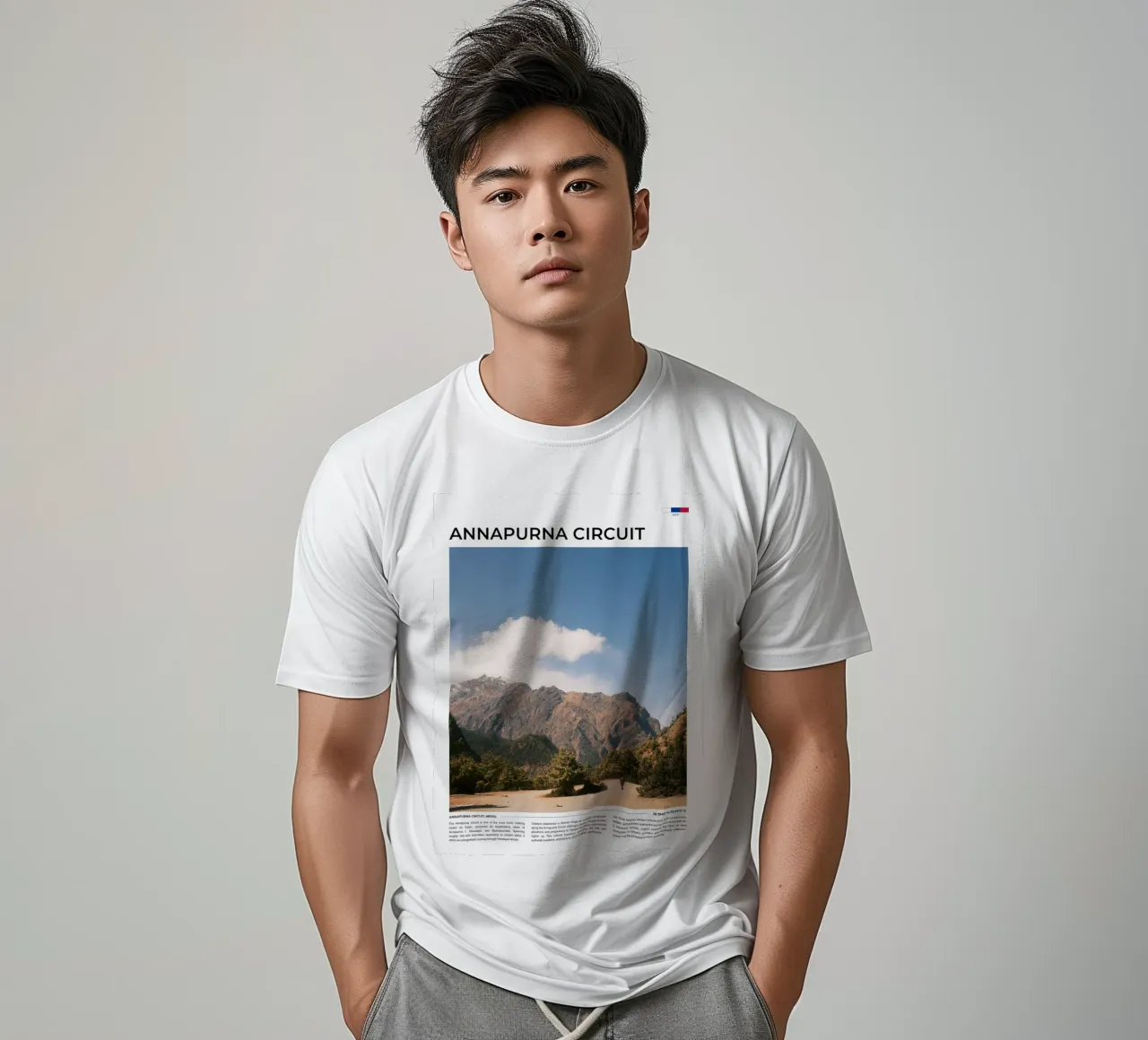 Annapurna Circuit II: Typography t-shirt da FujiType