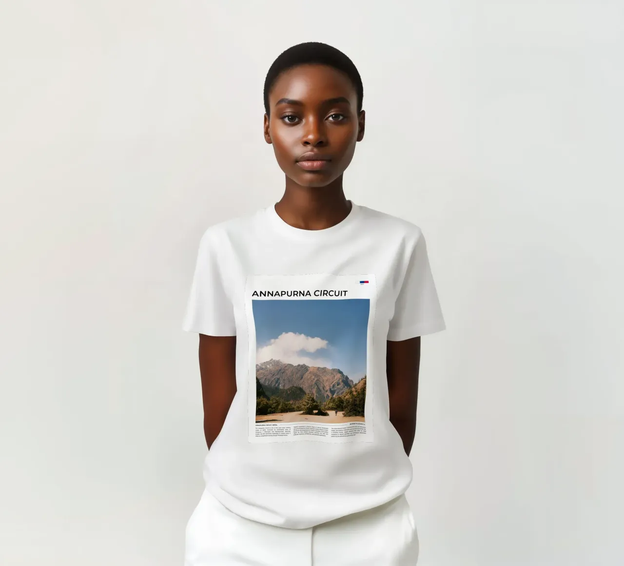 Annapurna Circuit II: Typography t-shirt da FujiType