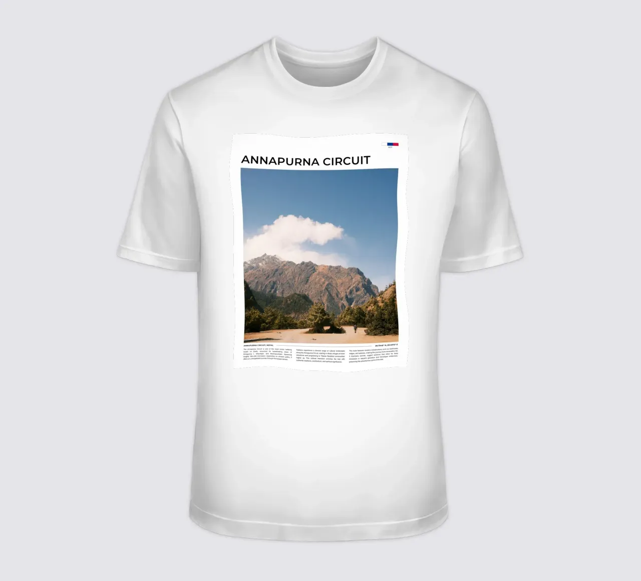 Annapurna Circuit II: Typography t-shirt da FujiType