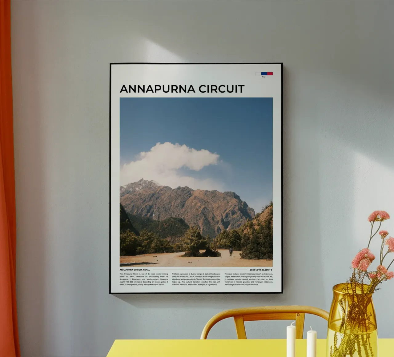 Annapurna Circuit II: Typography metacrilato de FujiType