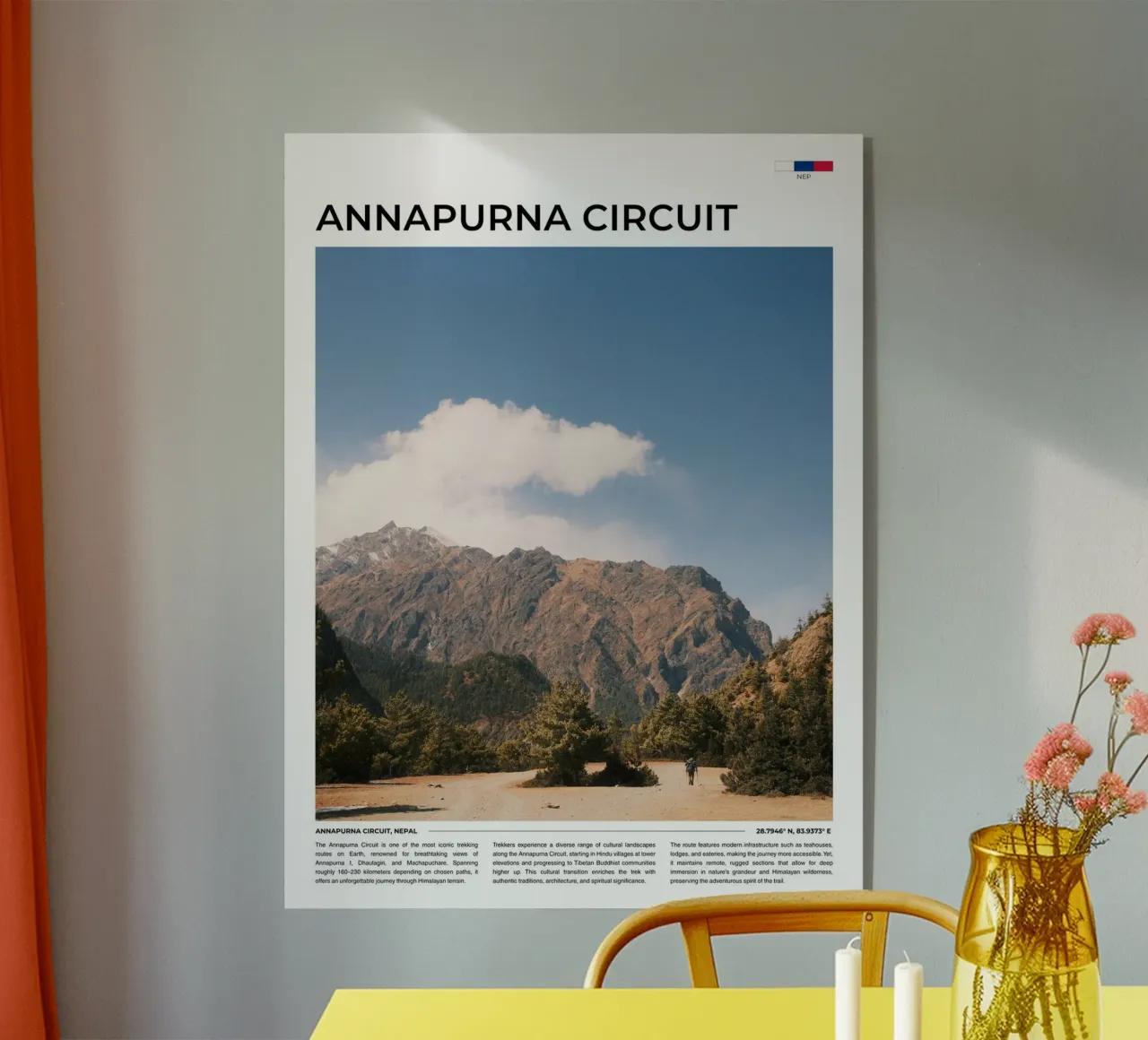 Annapurna Circuit II: Typography metacrilato de FujiType