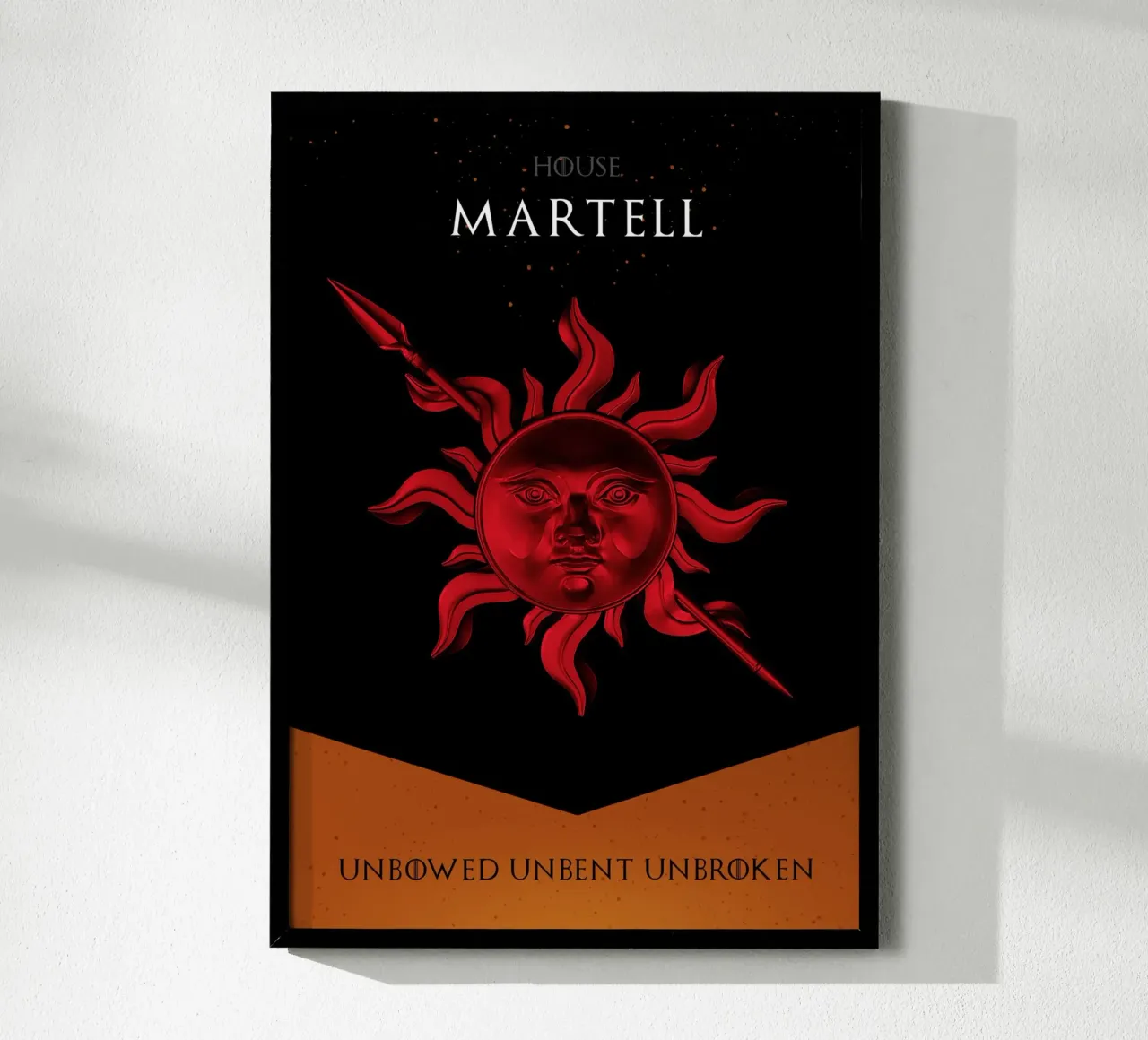 House Martell poster con telaio in plastica da nabakumov