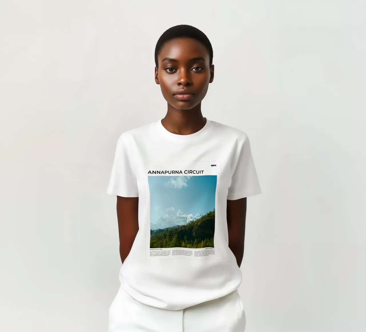 Annapurna III: Typography t-shirt da FujiType