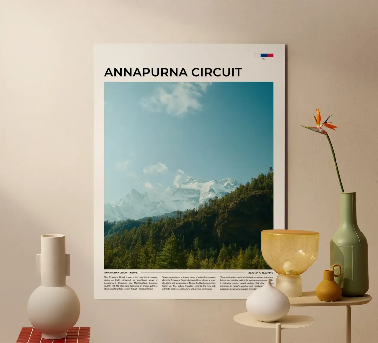 Annapurna III: Typography alluminio dibond da FujiType
