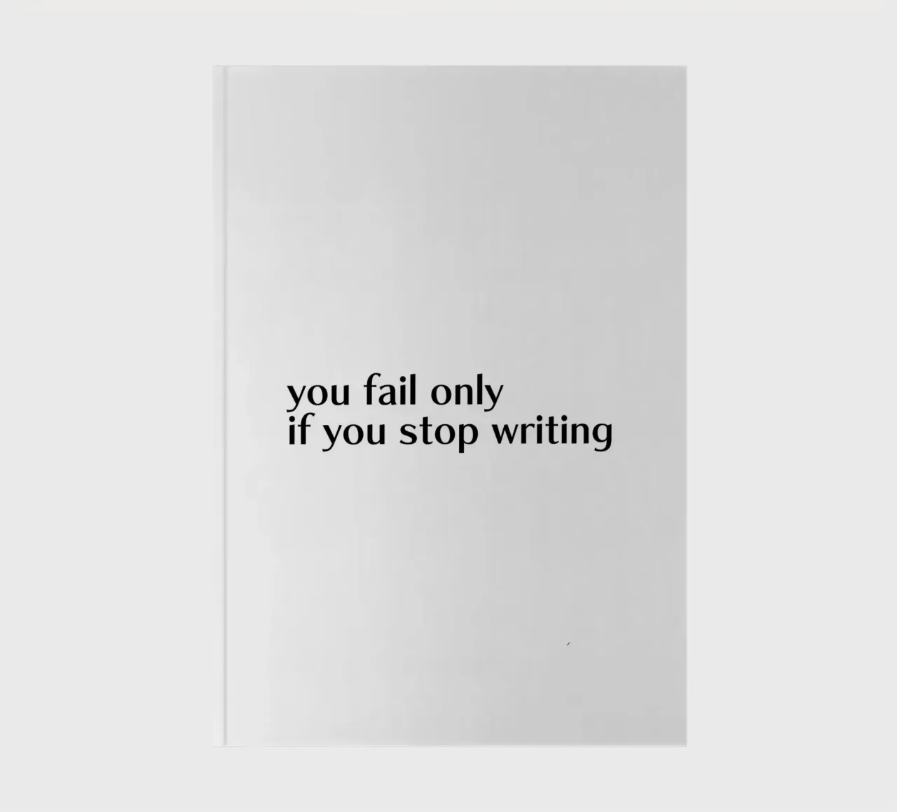 never stop writing notebook by tausendunddrei