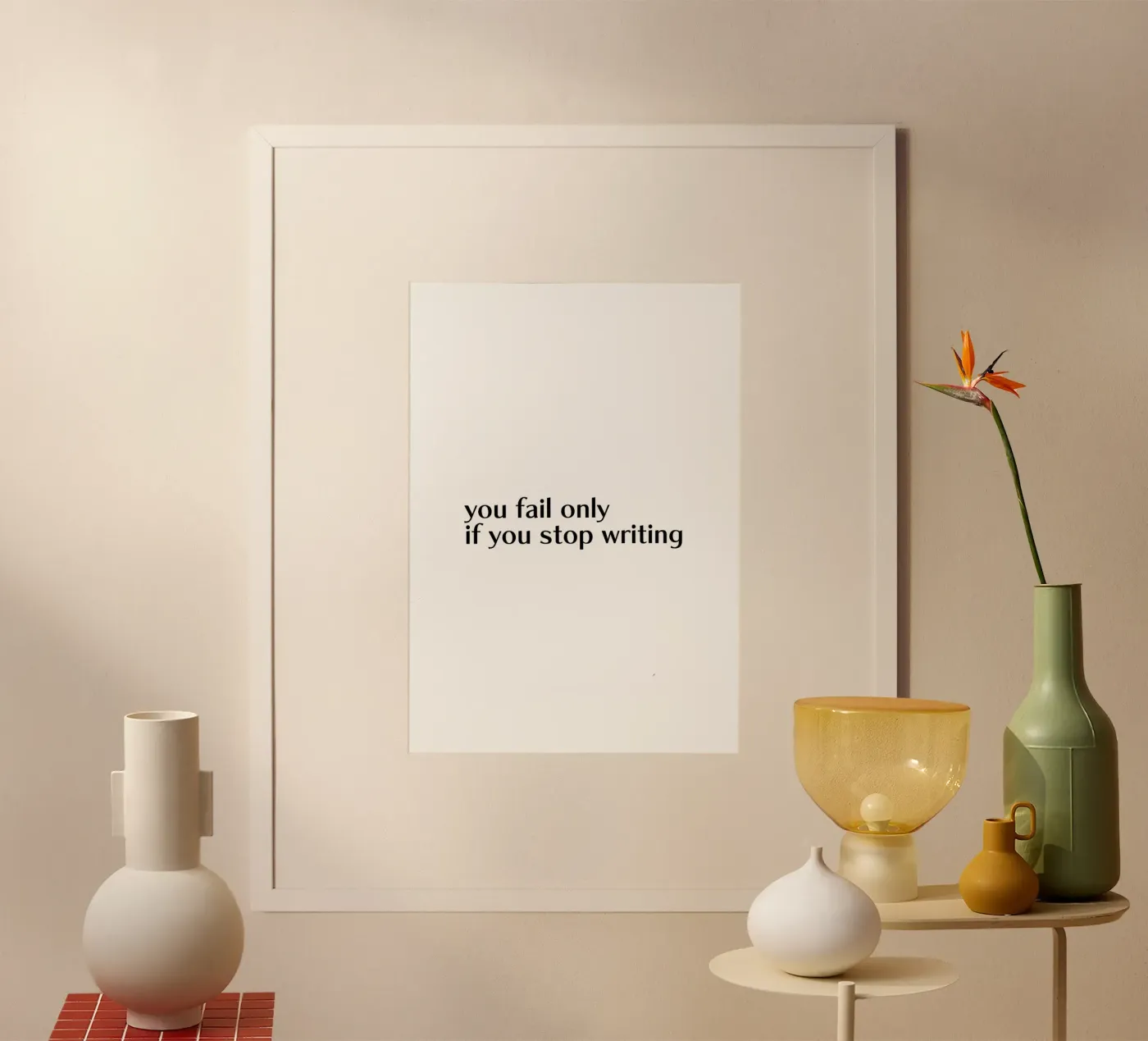 never stop writing poster da tausendunddrei