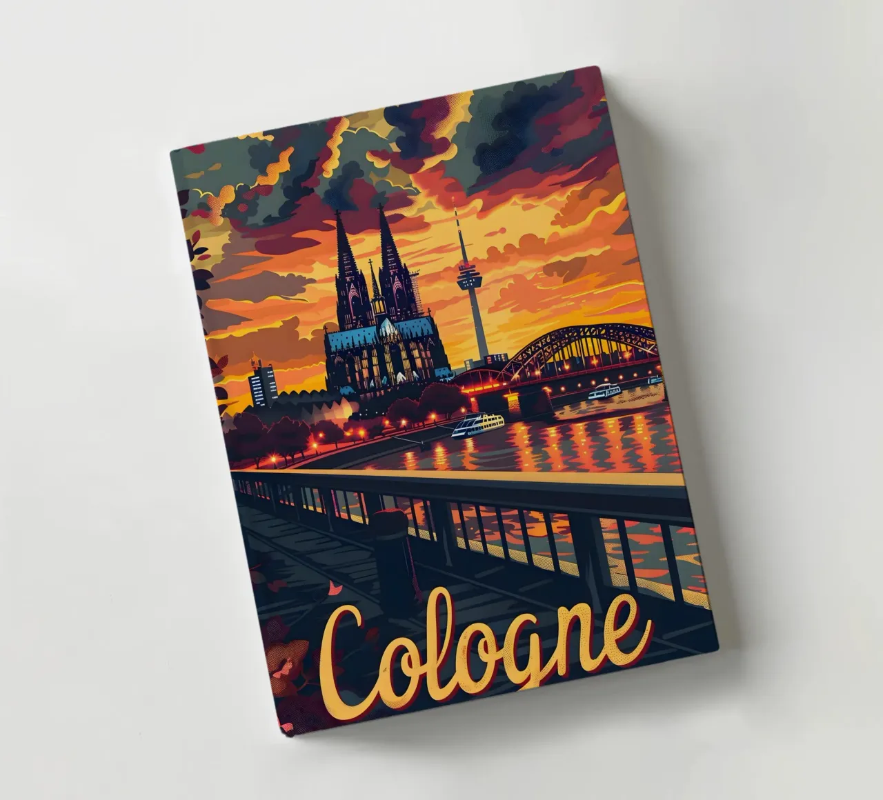 Köln notebook by Vintage Travel Art