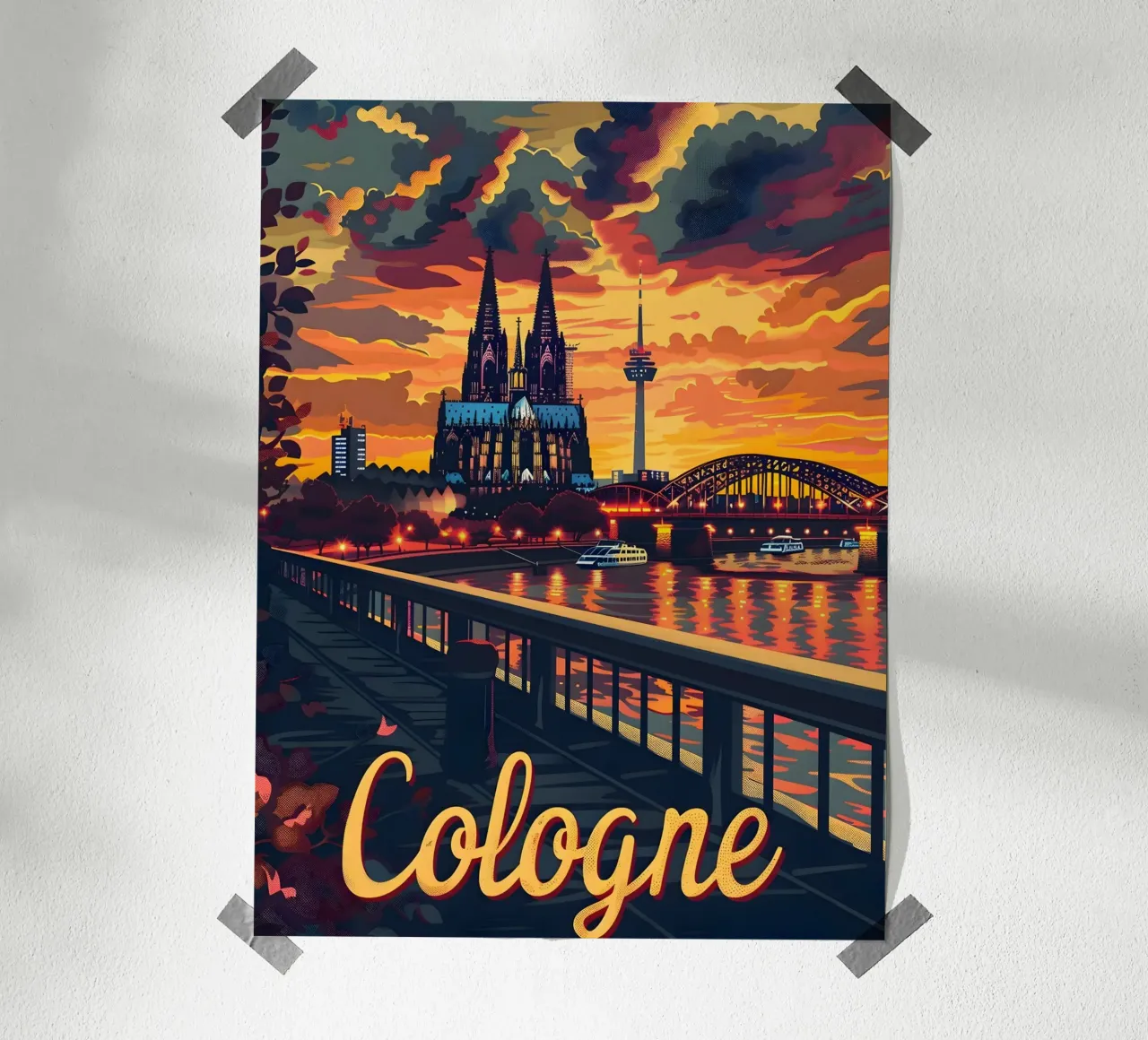 Köln poster da Vintage Travel Art