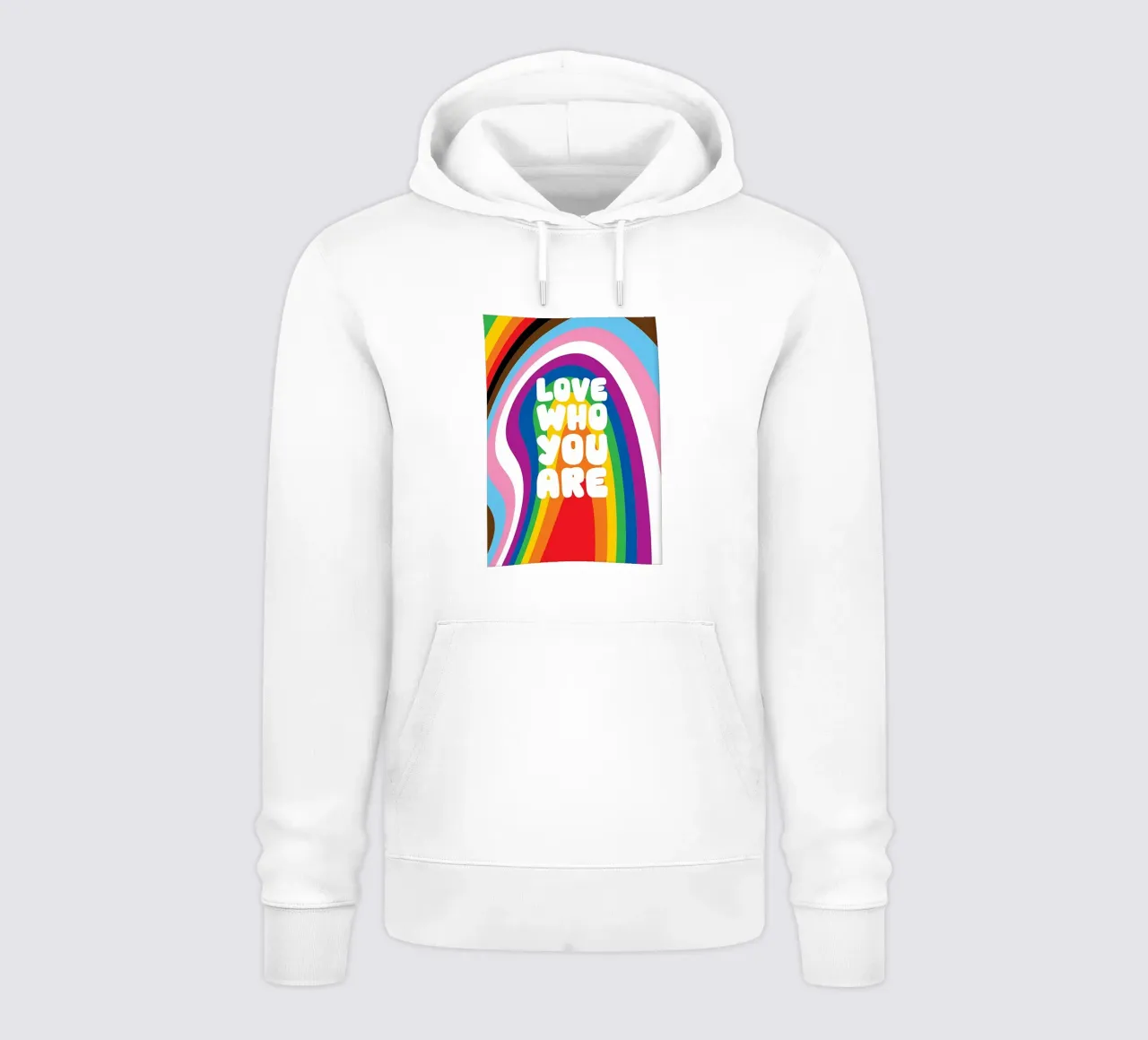 Pride Retro Rainbow Typography felpa con cappuccio da Attaboy Dsgn