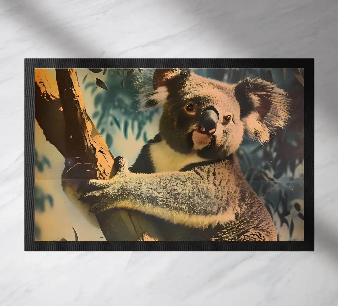 Koala Eukalyptusbaum Vintage Kunst zerbino da Vintage Travel Art