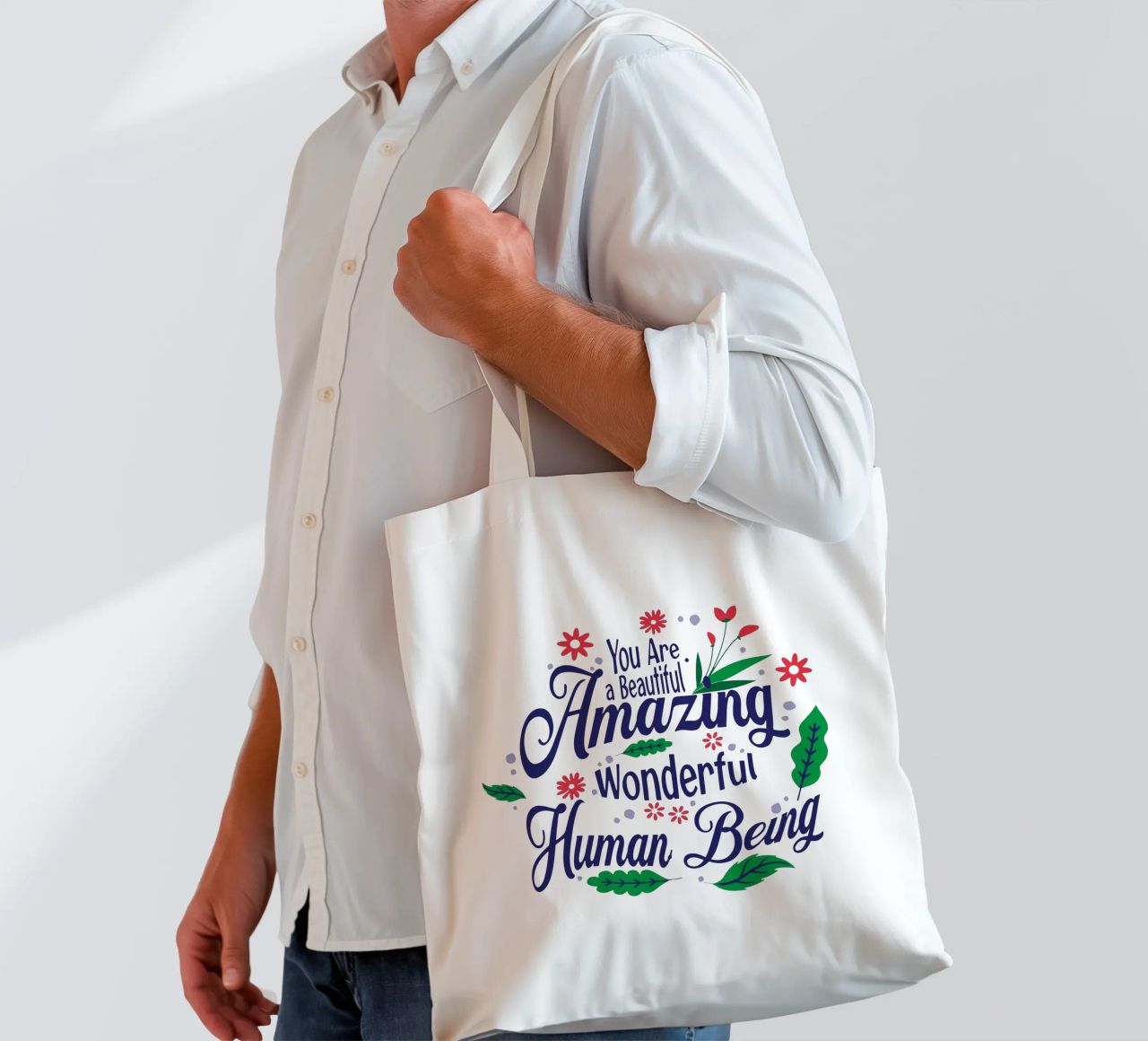 You Are a Beautiful Amazing tote bag by Gunawan Rb