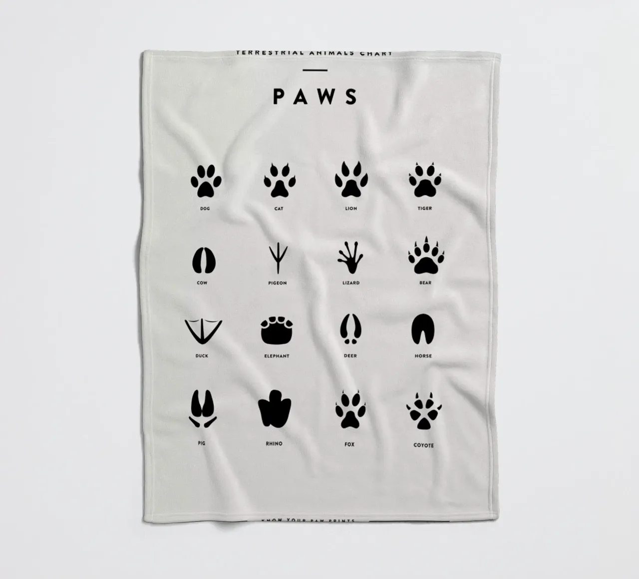 Hakuna Matata 2 coperta in pile da daylight design studio