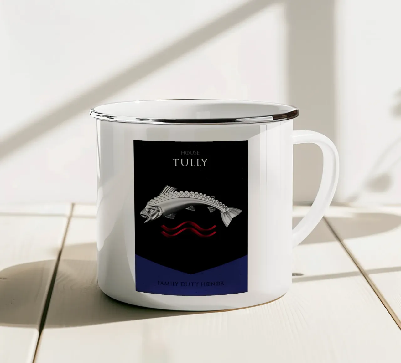 House Tully tazza in smalto da nabakumov