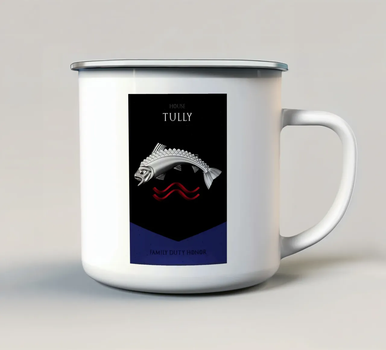 House Tully tazza in smalto da nabakumov