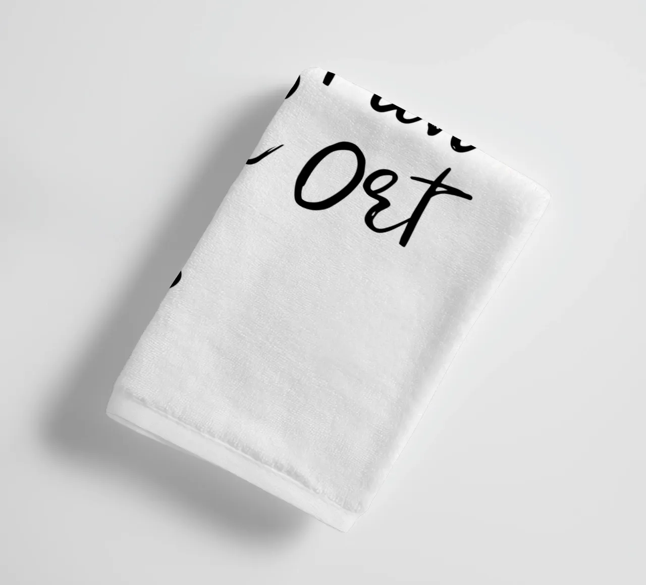 Wunschtext in schwarz weiß mit Herz asciugamano da bagno da WORTSPIEL