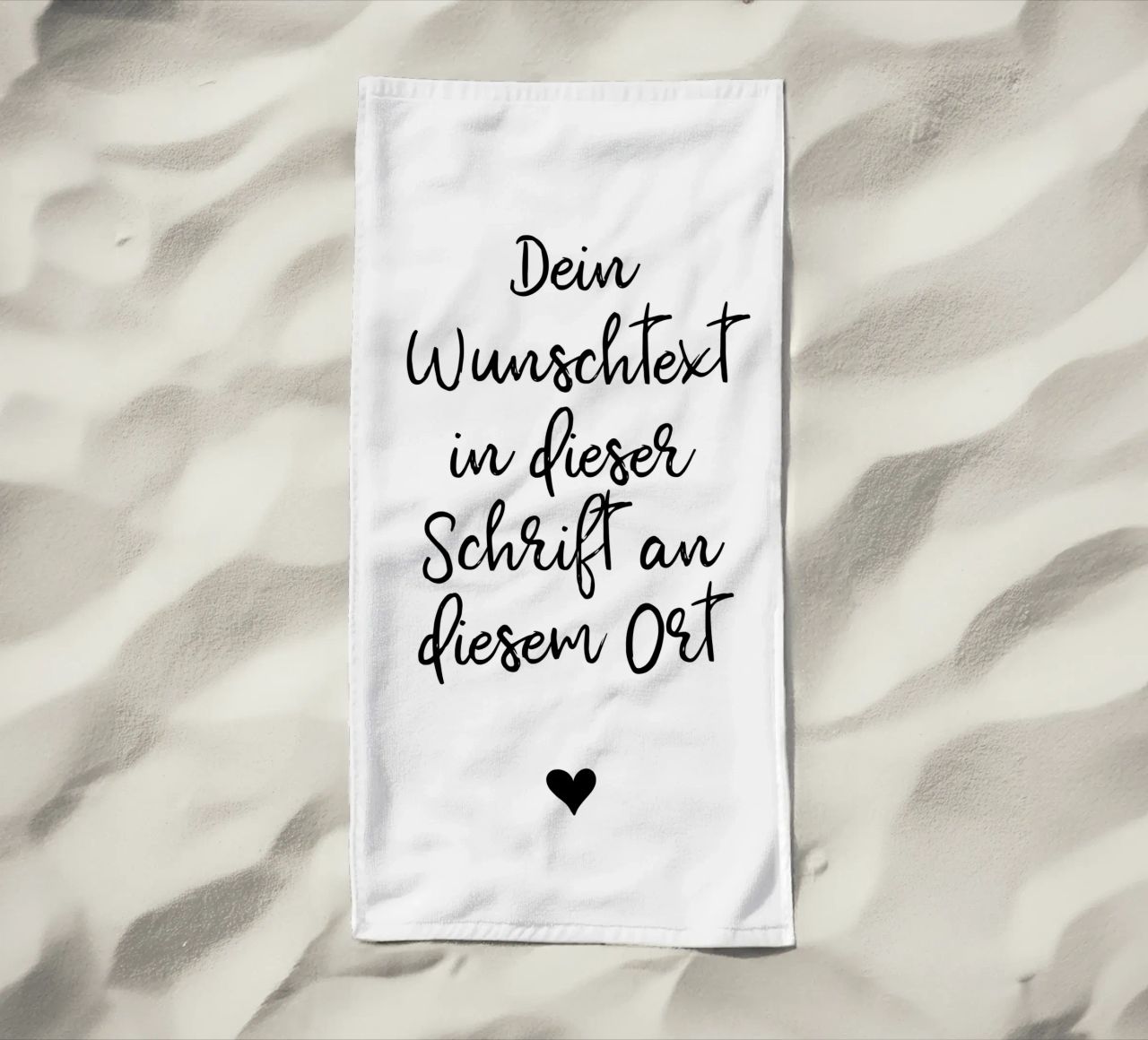 Wunschtext in schwarz weiß mit Herz telo mare da WORTSPIEL