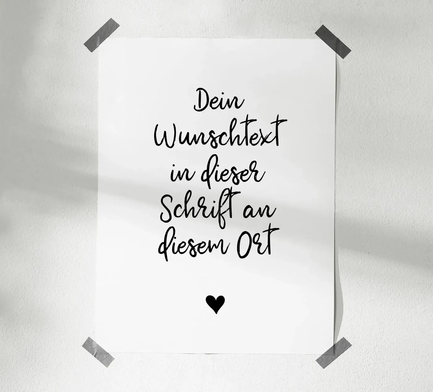 Wunschtext poster da WORTSPIEL