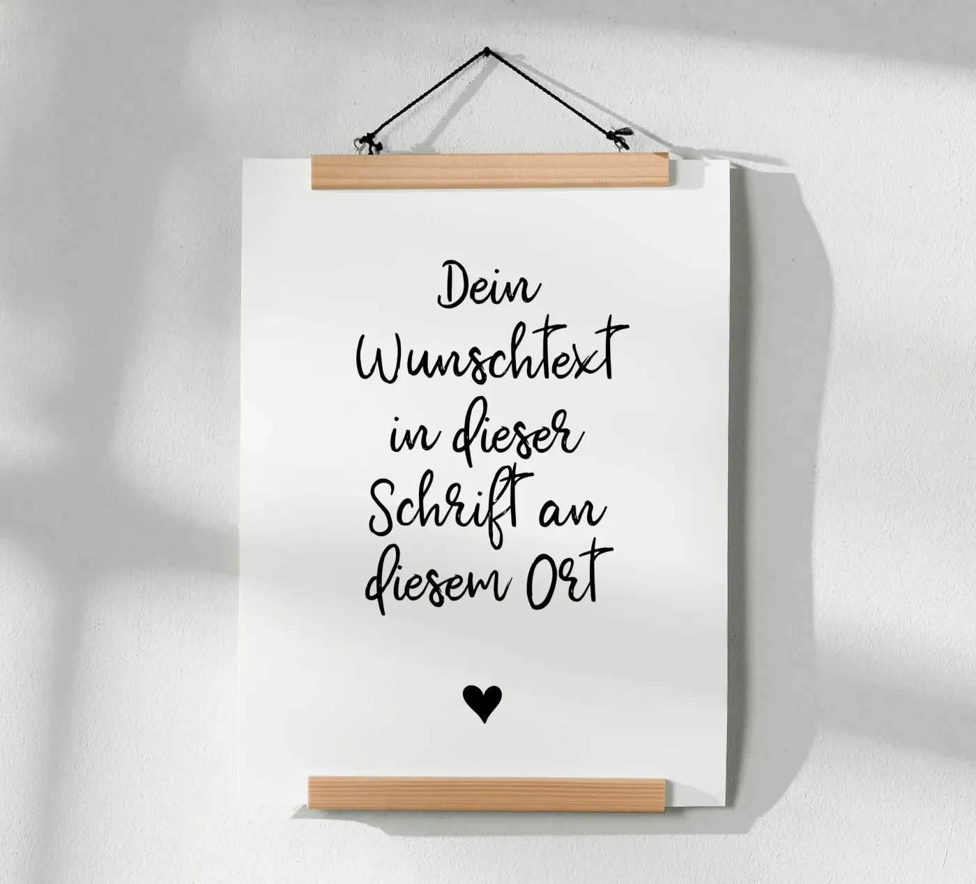 Wunschtext poster da WORTSPIEL