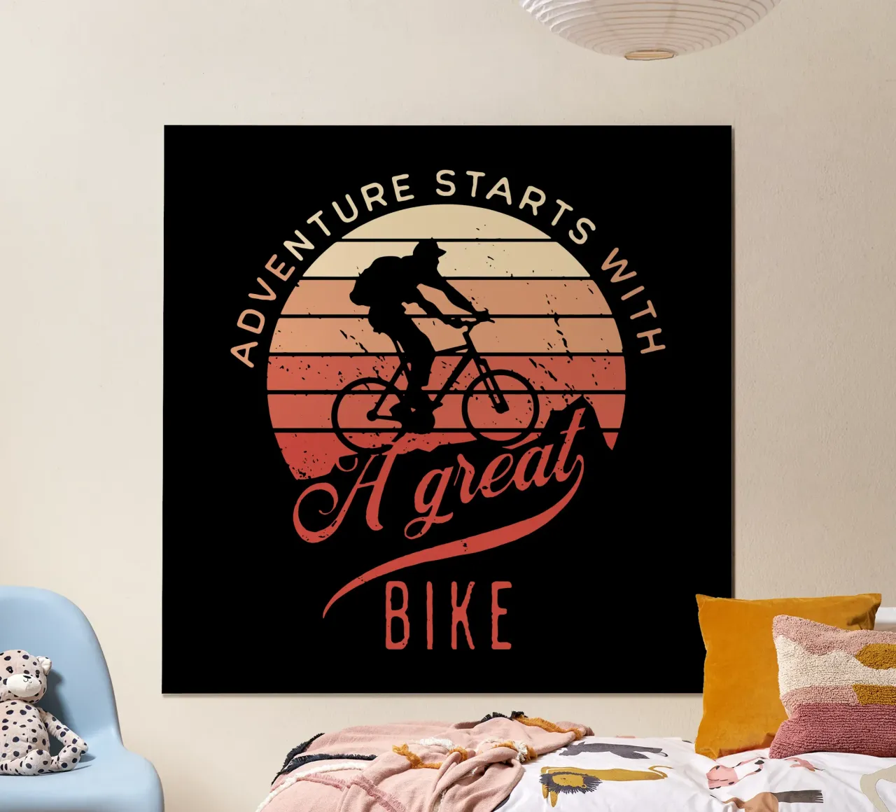 L'avventura inizia con una grande bicicletta poster da Gunawan Rb