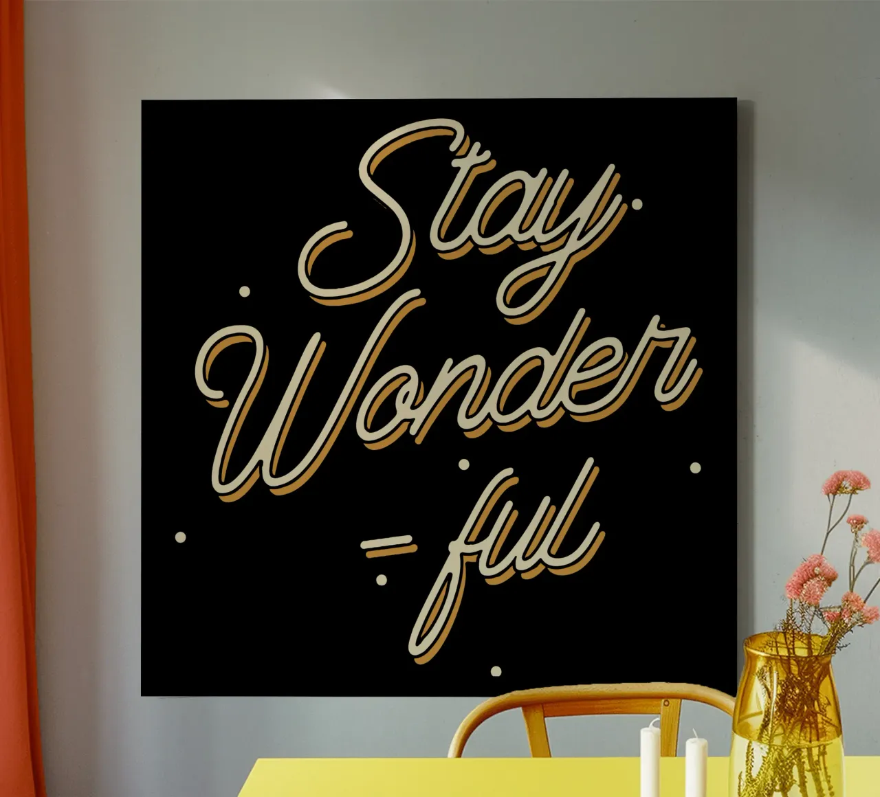 Stay Wonderful canvas by Gunawan Rb