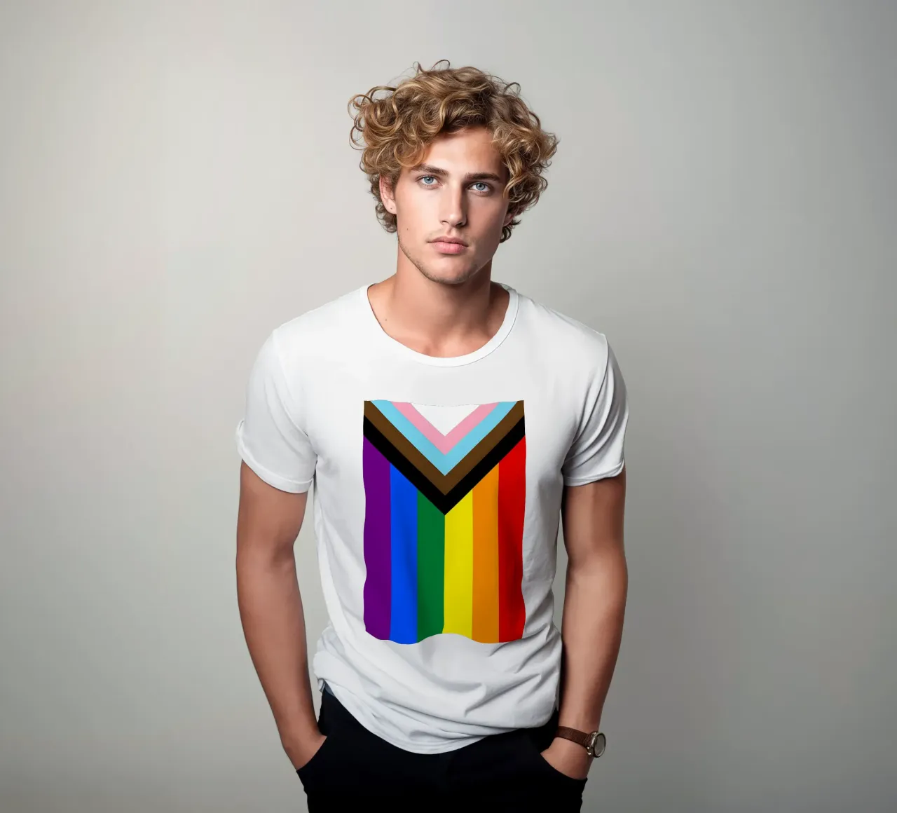 Progress Pride Flag t-shirt da Attaboy Dsgn