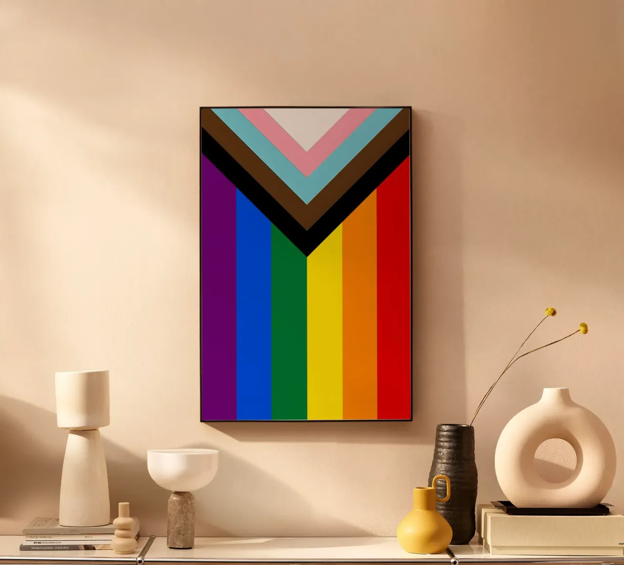 Progress Pride Flag plexiglass da Attaboy Dsgn