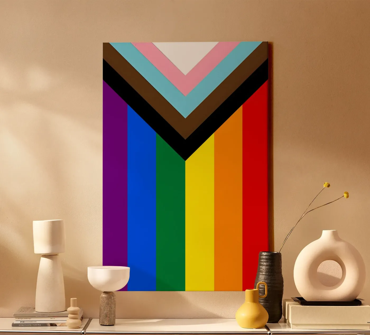 Progress Pride Flag Leinwand von Attaboy Dsgn
