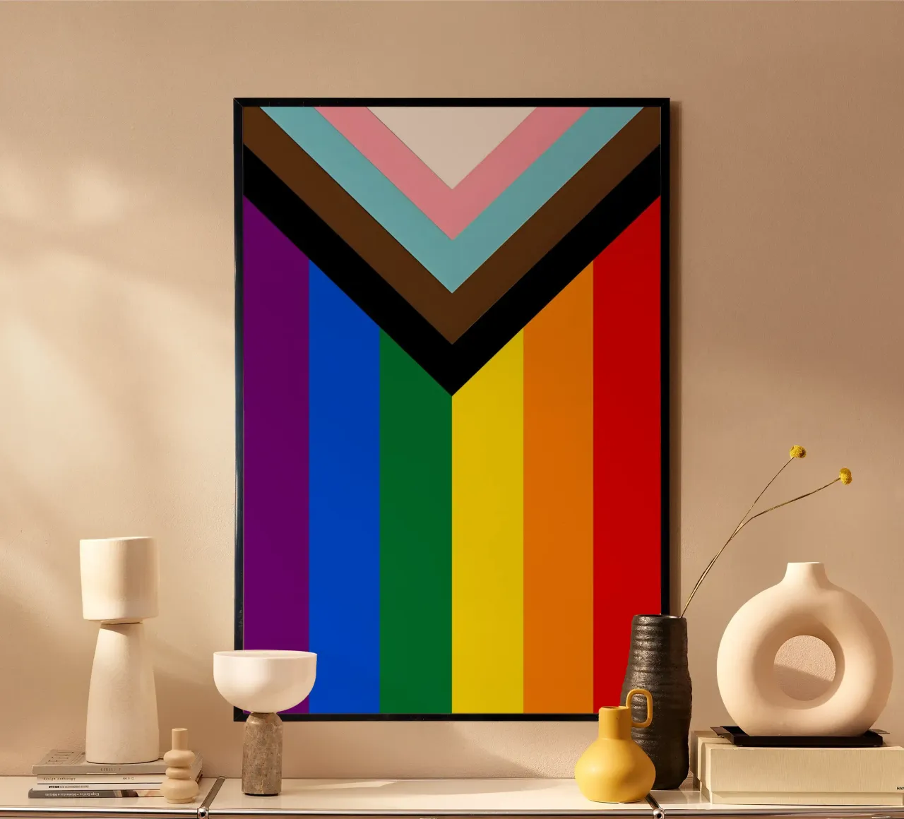 Progress Pride Flag poster da Attaboy Dsgn