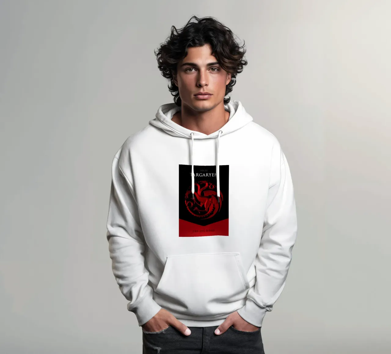 House Targaryen felpa con cappuccio da nabakumov