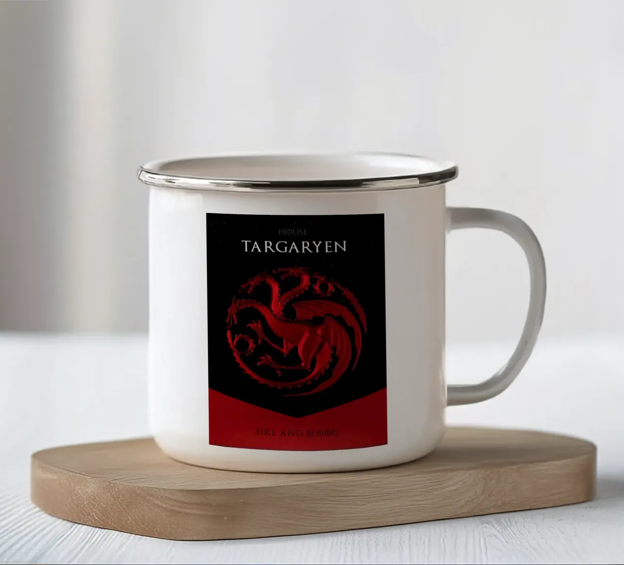 House Targaryen tazza in smalto da nabakumov