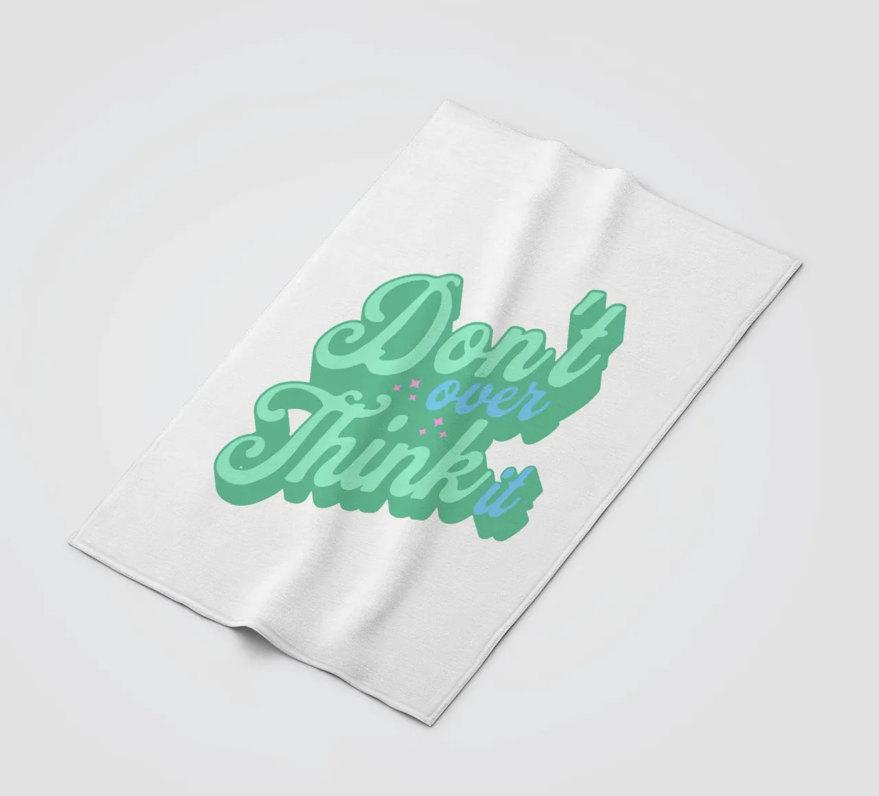 Don't overthink it fleece blanket by Gunawan Rb